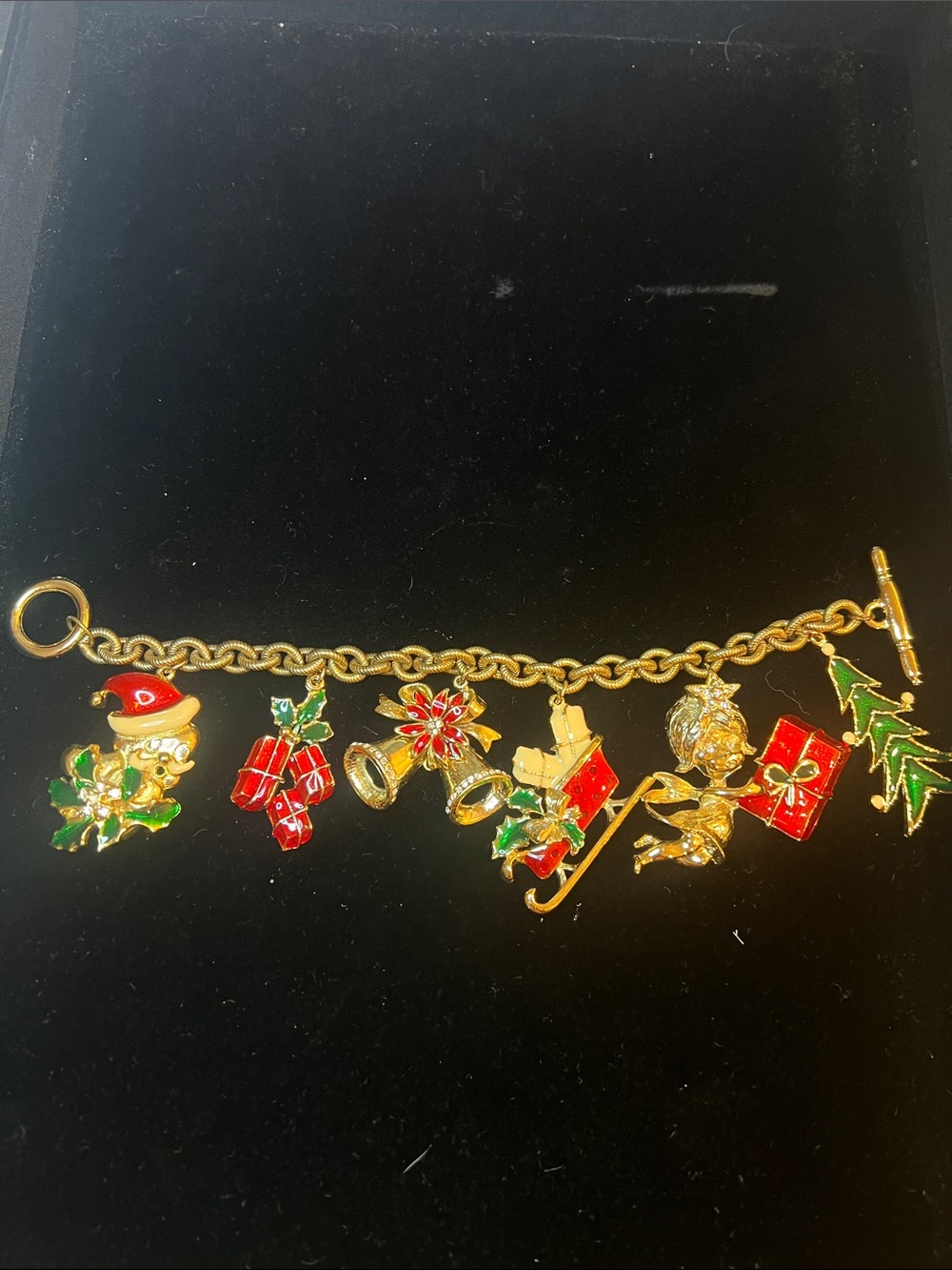 Christmas novelty charm bracelet